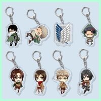 Móc Khóa Mới Mặt Dây Chuyền Quà Tặng Tấn Công Titan Levi Eren Anime Trò Chơi Hàng Hóa Acrylic Móc Khóa Túi Mặt Dây Chuyền Tấn Công Titan 2 Allen Mikasa Món Quà Nhỏ Mikasa Armin Arlert