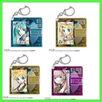 Móc Khóa Mới Mặt Dây Chuyền Hatsune Miku Kagamine Rin Hatsune Miku Acrylic Đa Chìa Khóa Móc Khóa Tinh Tế Retro Mát Acrylic Móc Khóa Vòng Chìa Khóa Len Luka
