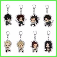 Móc khóa mới Mặt dây chuyền tấn công Titan Eren Jaeger Carla Jaeger Mikasa · Ackerman Armin Arlert Anime Attack on Titan Mặt dây chuyền Acrylic Hàng hóa Mikasa Thuyền trưởng Móc khóa Allen Acrylic