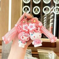 Móc khóa nhật ký Sanrio Sakura, mặt dây chuyền ô tô, trang trí cặp đôi tinh tế, quà tặng nhỏ bán buôn