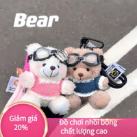 Móc khóa nhồi bông gấu phi công sáng tạo trên internet