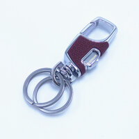 Móc khóa OMUDA 3718 - Móc Khóa Thép Cao Cấp Gài Thắt Lưng Móc Khóa Ô Tô Xe Máy Mã OMD3718 - Đỏ Bạc