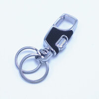 Móc khóa OMUDA 3718 - Móc Khóa Thép Cao Cấp Gài Thắt Lưng Móc Khóa Ô Tô Xe Máy Mã OMD3718 - Đen Bạc