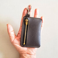 Móc khóa ôtô xe máy M1 - Da bò đen