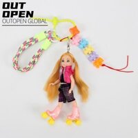 Móc khóa OUTOPEN, DIY Thay quần áo treo trang trí Mặt dây chuyền búp bê, Túi dễ thương Quà tặng quyến rũ