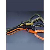 Móc khóa Paracord bện, giá đỡ chai nước ngoài trời, móc, dây đeo chai nước di động, kẹp ba lô đi bộ đa chức năng