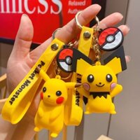 Móc khóa Pokémon Pikachu, móc khóa dễ thương, móc treo ba lô