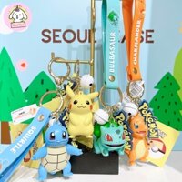 Móc khóa Pokemon Pikachu Charmander Bulbasaur Squirtle