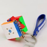 Móc khóa Rubik Gan 330 3x3x3 Stickerless chính hãng