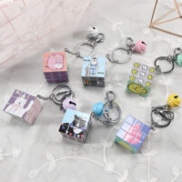 Móc khóa rubik hoạt hình có chuông