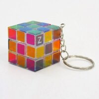 Móc khóa Rubik mini nhựa trong loại tốt (Rubik's 3x3 Cube Keychain)