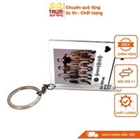 Móc khóa spotify in hình BTS theo yêu cầu chất liệu mica bền đẹp 5x5cm