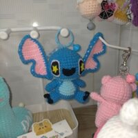 Móc khóa Stitch Xanh (nt cho shop để đổi màu len)