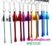 Móc khóa tẩu mini kim loại hút thuốc lá sợi hình nấm