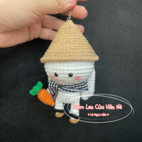 Móc Khoá Thỏ 7 Màu Liên Quân Yêu Nước Cầm Cờ