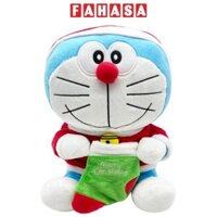 Móc Khóa Thú Bông Doraemon Giáng Sinh 2