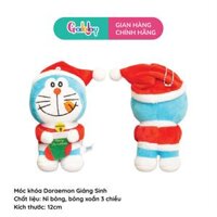 Móc khóa thú bông Doraemon giáng sinh 2024