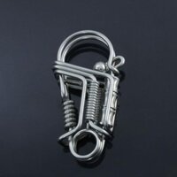 Móc Khóa Thủ Công Bằng Thép Không Gỉ 304 24 Giờ Hình Chim