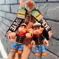 Móc khóa thủy thủ Popeye phim hoạt hình dễ thương PVC l