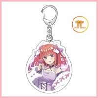 Móc Khóa Tinh Chất Quintuplets Nakano Ichika Nino Miku Yotsuba Itsuki Hoa Năm Bằng Nhau Cưới Cô Dâu Móc Khóa - zenda
