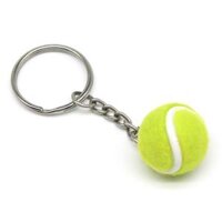 Móc khóa trái banh tennis làm phụ kiện cho người mê thể thao - Green - 2cm