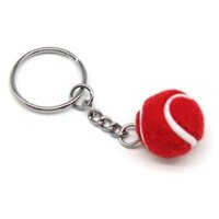Móc khóa trái banh tennis làm phụ kiện cho người mê thể thao - Red - 2cm