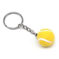 Móc khóa trái banh tennis làm phụ kiện cho người mê thể thao - Yellow - 2cm