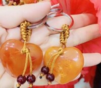 MÓC KHÓA TRÁI TIM ĐÁ THẠCH ANH