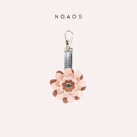 Móc Khóa Treo Trang Trí Túi Xách NGAOS Flower Charm - Hình Hoa - Vegan Leather