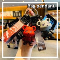 Móc Khóa Túi Xách Hình Gấu Hoạt Hình Màu Gradient Cá Tính