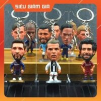 Móc khóa tượng cầu thủ bóng đá Ronaldo Messi Ozil Neymar Salah Aguero Mbappe Gerrard Modrid Suarez Coutinho Dybala