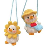 Móc khóa Vịt handmade bằng len Women Nữ Móc Khoá Móc Chìa Khoá Voi Voi