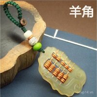 Móc khóa xe ô tô hình sừng cừu, móc khóa nam, móc khóa nữ, đồ trang trí túi xách handmade nguyên bản