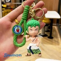 Móc Khóa Zoro vác kiếm - Dây móc dài : 9.5cm - Mô Hình Cao : 8cm - Nặng : 60gram