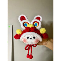 Móc Len Bé Đầu Lân Sư Tử Milk Cotton 125g - Tác Phẩm Nghệ Thuật Đầy Sắc Màu 🦁