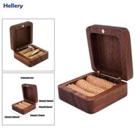 Mộc Mạc Quả óc chó Bông Tai Nhẫn Gấu Hộp Đựng Đính Hôn Và Đề Nghị Vuông Quà Tặng Hộp Trang Sức