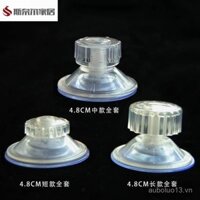 Móc mạnh mẽ có trục vít nhựa, cốc hút thủy tinh 48 trong suốt, giá để bàn phơi rùa, hộp cách ly cố định