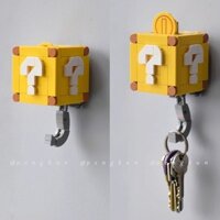 Moc Mario Câu hỏi Mark Box Móc chìa khóa Đồ chơi lắp ráp sáng tạo Gạch Super Mario
