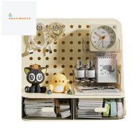 Móc Ngăn Kéo Loại Lỗ Ban Thẻ Nhỏ Đứng Màn Hình Để Bàn Thần Tượng Hộp Bảo Quản Bàn Văn Phòng Phẩm Tổ Chức Lưu Trữ