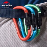 MÓC NHÔM CARABINER KHOÁ VẶN NATUREHIKE 6CM NH15A005-H