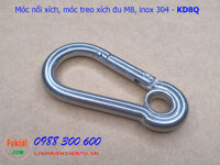 Móc nối xích, móc treo xích đu inox 304 size M8 tải 250kg - KD8Q