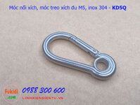 Móc nối xích, móc treo xích đu inox 304 size M5 tải 100kg - KD5Q