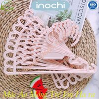 Móc Quần Áo Mỏng Trẻ Em Hara 185, Mắc Treo Quần Áo Nhựa Trẻ Em, Trẻ Sơ Sinh Cao Cấp Inochi Tiêu Chẩn Nhật - Set 10 Chiếc