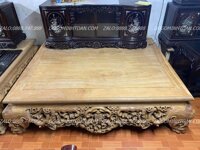 Mộc Sập 1m6 x 2m đục ngũ phúc cổ rời hàng đục kỹ gỗ gụ mật