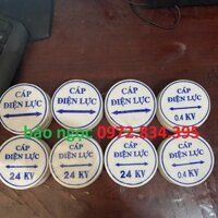 mốc sứ báo cáp điện lực -mốc sứ báo cáp (100 cái)