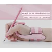 Móc tập cầm bút định vị cổ tay cho bé cầm bút đúng cách, đúng tư thế ngồi học - Màu hồng