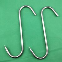 Móc thép không gỉ móc thép không gỉ Móc thịt xông khói móc hình chữ S Móc thịt lợn Móc thịt bò và thịt cừu Móc Treo Xúc Xích Gà quay vịt Móc thịt quay
