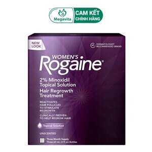 Mọc tóc nữ  Women's Rogaine Hair Regrowth Treatment, 3 tháng