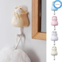 Móc trang trí mèo NOANUNDEE, Hộp đựng chìa khóa hoạt hình liền mạch, Phụ kiện sắp xếp đồ lặt vặt tự dính sáng tạo Phụ kiện phòng tắm & nhà bếp