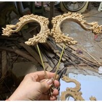Móc Tre già lồng chim chào mào, chích choè, hoạ mi đục CNC sắc nét phụ kiện cao cấp Kalotebon